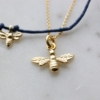 gold plated bee necklace made uk