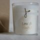 love and hugs candle and blanket
