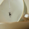 sterling silver ballerina necklace made in the UK