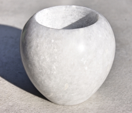 white marble candle holder fits a tea light