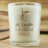 Love Laughter and a Glass of Prosecco Candle