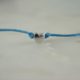 silver plated heart wish bracelet on light blue cotton cord home of juniper
