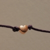 rose gold heart charm wish bracelet on purple cotton cord home of juniper