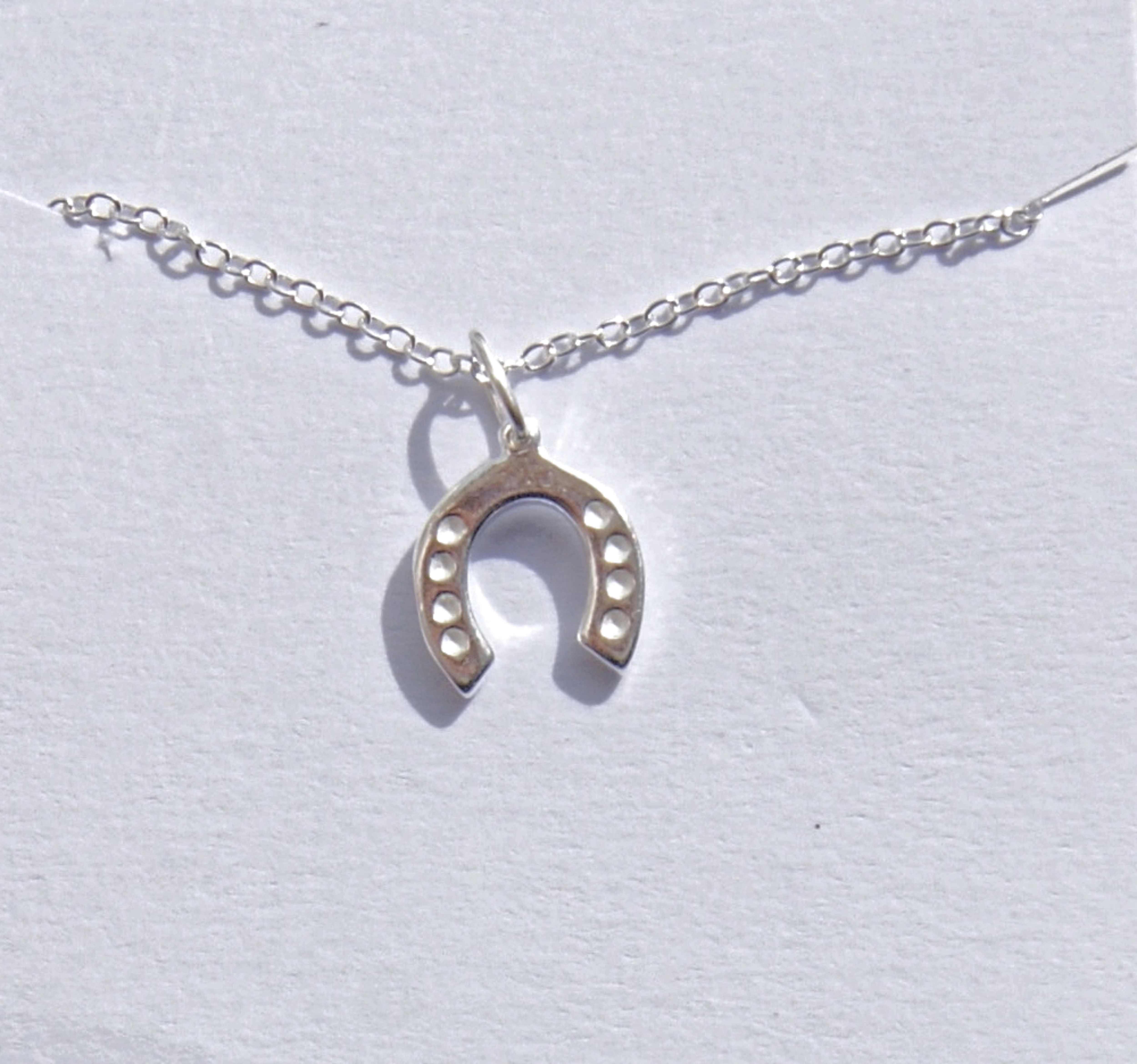 Horseshoe Necklace-Lucky-Sterling Silver: Home of La Juniper - Jewellery