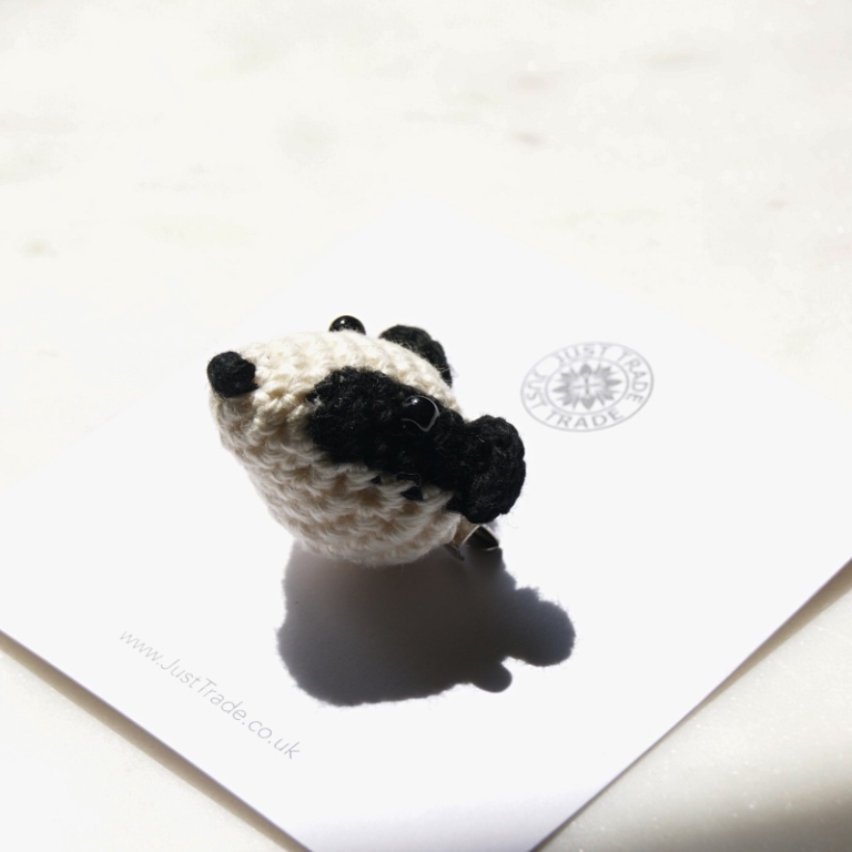 Download Badger Brooch - Fair Trade - Crochet: Home of La Juniper -Gifts