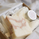 open gift set with lip balm luxury soap and bamboo shower mitt