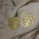 extra-large-brass-monstera-earrings