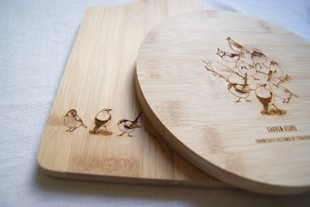 bamboo-wood-boards-garden-birds