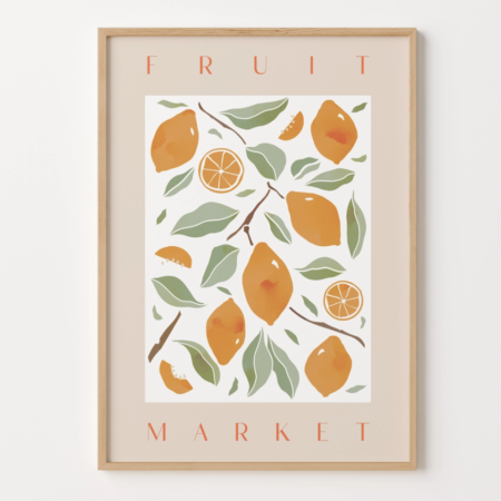 Lemon market print