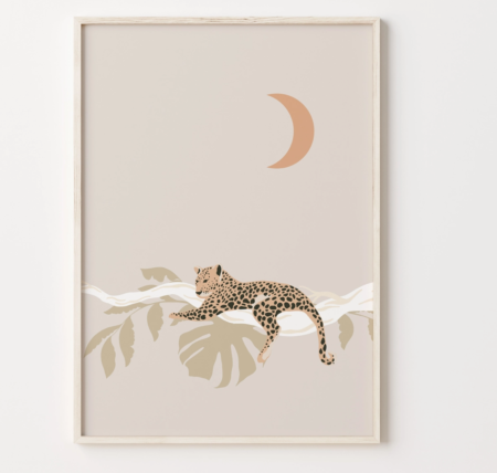 Boho-leopard-art-print